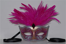 Venetian Mask - Magestic Feather - Purple