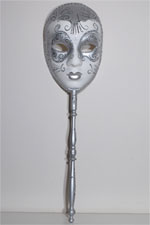 Venetian Mask - Opera Ball - Silver