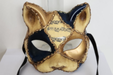 Venetian Mask - Venetian Cat - Blue