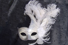 Venetian Mask - Ghiaccio - White