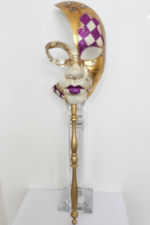 Venetian Mask - Tuscan Moon - Purple