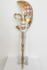 Venetian Mask - Tuscan Moon - Pink