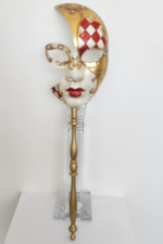 Venetian Mask - Tuscan Moon - Red