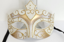 Venetian Mask - Party Princess - White