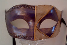 Venetian Mask - Primo Cavaliere - Purple