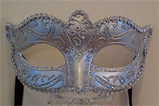 Venetian Mask - Romano - Silver