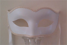 Venetian Mask - Semplice - White