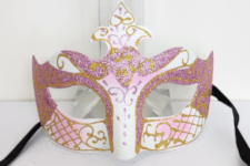 Venetian Mask - Signora Drago - Pink