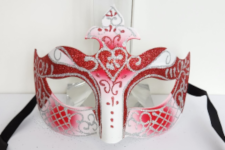 Venetian Mask - Signora Drago - Red