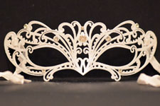 Venetian Mask - Piccola Cavalletta - White