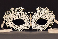 Venetian Mask - Petite Fee - White