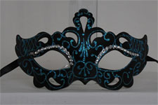 Venetian Mask - Parisian Nights - Blue