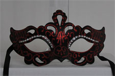 Venetian Mask - Parisian Nights - Red