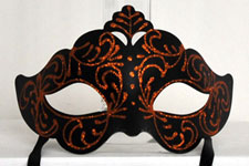 Venetian Mask - Czarina - Red