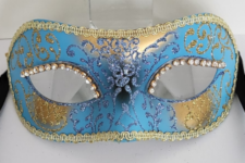 Venetian Mask - Victorian Debutante - Blue