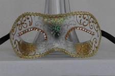 Venetian Mask - Victorian Debutante - White