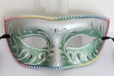 Venetian Mask - Gala Party Mask - Green