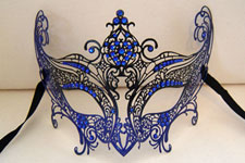 Venetian Mask - Royal Accent - Blue