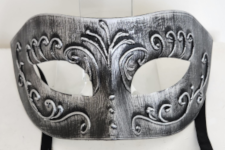 Venetian Mask - English Prince - Silver